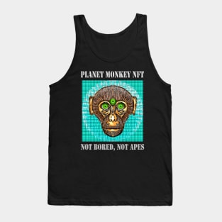 Planet Monkey Cute Animals Not Bored Apes Tank Top